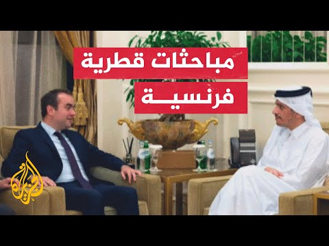 رئيس الوزراء وزير الخارجية القطري يبحث مع وزير الجيوش الفرنسي الأوضاع بقطاع غزة