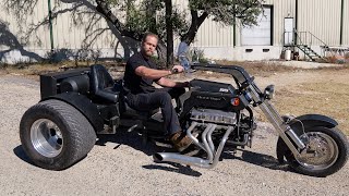 V8 Powered Cheetah Chopper Motorcycle Trike