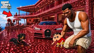 Anything Franklin Touches Turns into Gold, Diamond & Money! in GTA 5 | SHINCHAN and CHOP