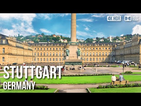 Stuttgart On A Beautiful Early Sunday Morning - 🇩🇪 Germany [4K HDR] Walking Tour