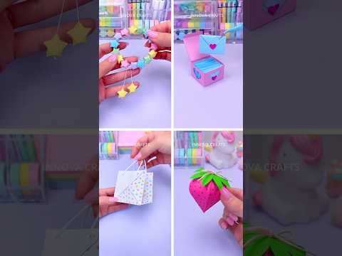 4 Cute gift ideas 💖 Paper crafts #shorts #diy #craft #gift #giftideas #innovacrafts