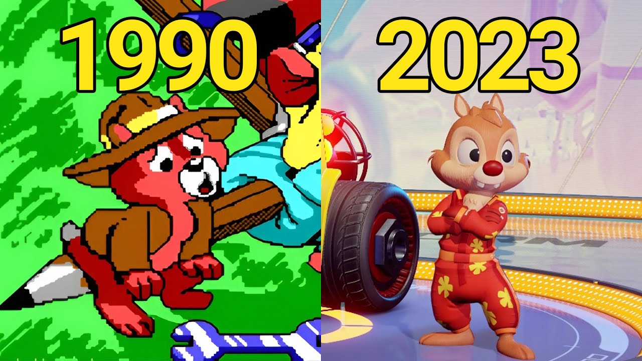 Evolution of Chip'N Dale Games (1990-2023)