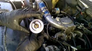 Changing 6.5 Diesel Thermostat and Gasket With a Single Housing
