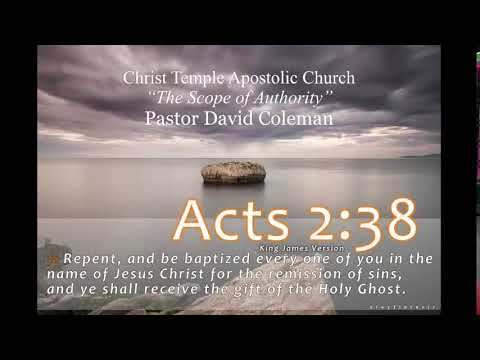 Pastor David Coleman -  "The Scope of Authority" Thursday PM Service 09-09-21