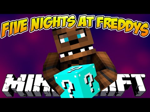 Minecraft FIVE NIGHTS AT FREDDYS LUCKY BLOCK CHALLENGE - (Minecraft Lucky Block Mod PVP)