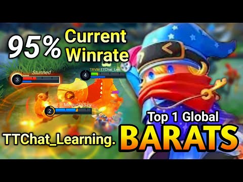 Barats 95% Current Winrate Gameplay | Top Global Barats TTChat_Learning. - MLBB