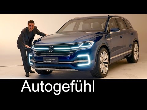 All-new VW Touareg 3 Preview 2017 as Volkswagen T-Prime Concept GTE