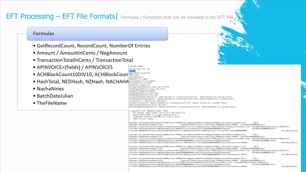 EFT Quick Tip - EFT File Formats