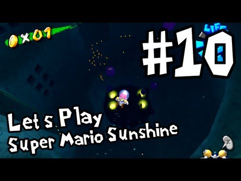 DinosaurFriend plays Super Mario Sunshine - Part 10: Eely Mouth Dentist and Glooper Blooper