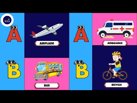 60+ ABC Vehicles Song🚗✈️ | Fun Transportation Alphabet for Kids