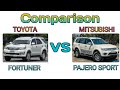 Old Toyota Fortuner Vs Mitsubishi Pajero Sport Comparison Old Suv Comparison