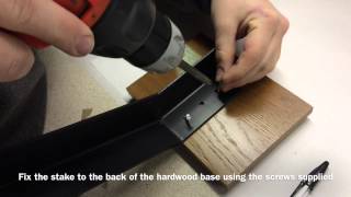 How to assemble your plaque and tree stake | Brunel Engraving
