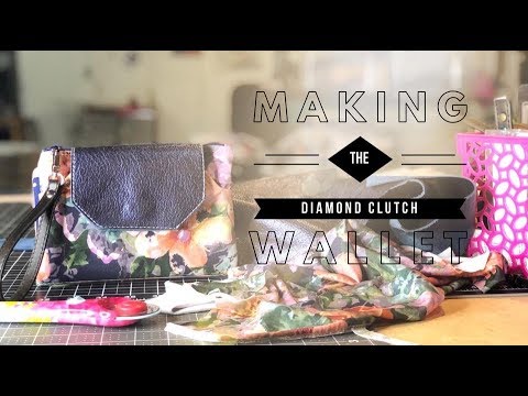 4. Making The Diamond Clutch Wallet Sewing Pattern by Teresa Lucio Designs