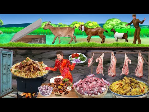 Underground Mutton Biryani Cooking Street Food Hindi Kahaniya Moral Stories Funny Hindi Comedy Video