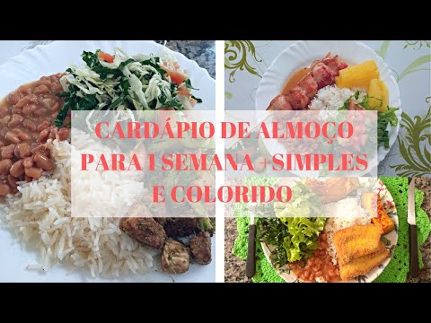 Weekly lunch menu: practical, inexpensive, healthy, and delicious.