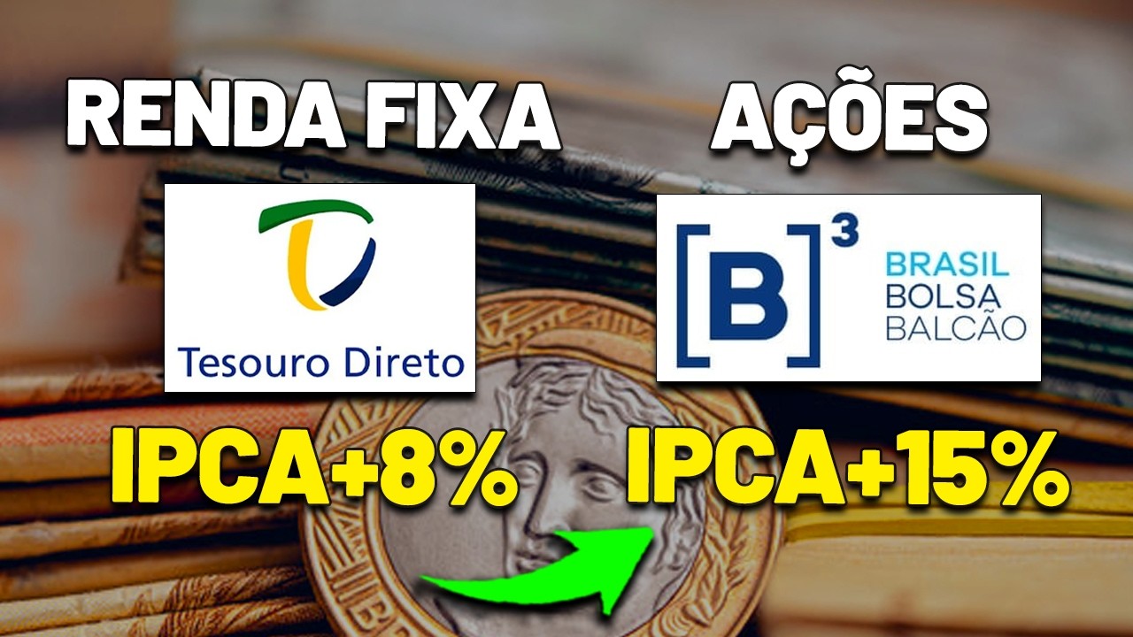 VALE A PENA INVESTIR EM AÇÕES COM O TESOURO IPCA+8% AO ANO?