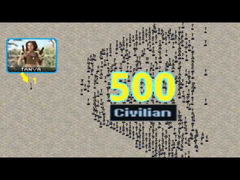 Tanya vs 500 Civilians - Red Alert 2