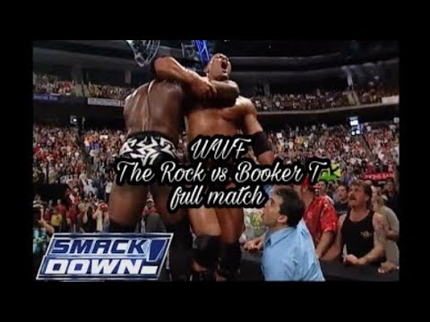WWF The Rock vs Booker T full match