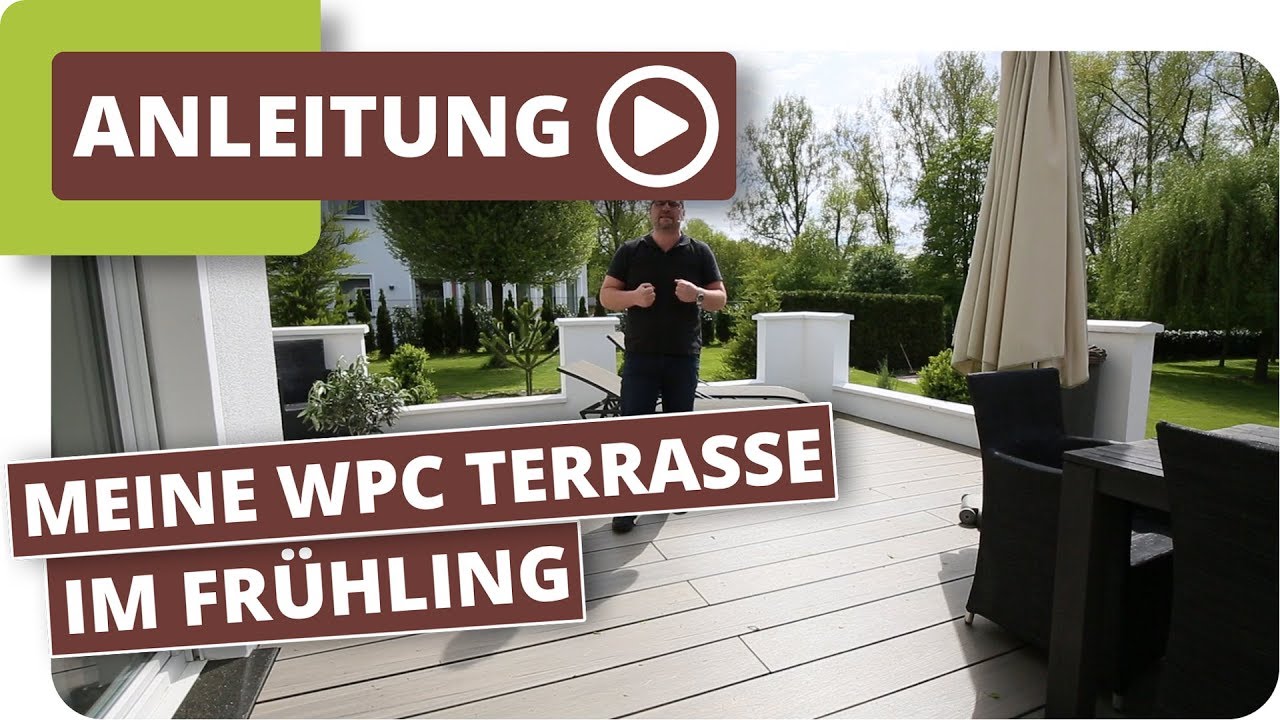 WPC Terrasse im Frühling