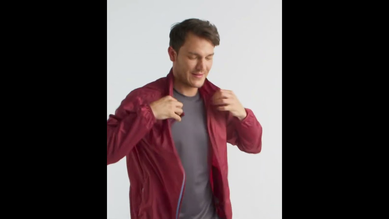 Chaqueta Cortavientos Reflectante Para Hombre Running Megawik