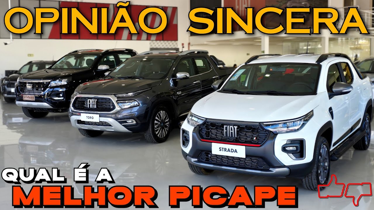 Qual a MELHOR PICAPE da Fiat? Titano, Strada ou Toro? Diesel, 4x4, automática. COMPARATIVO completo
