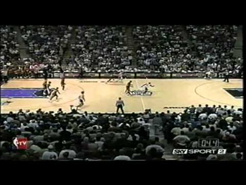 04.15.1999 -Sonics vs Kings - Peja HILARIOUS Buzzer Beater