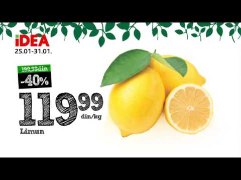 IDEA voće i povrće: nedelja citrusa 25.01. - 31.01.2016.