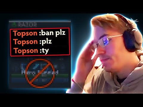 When Topson asks to BAN this HERO...