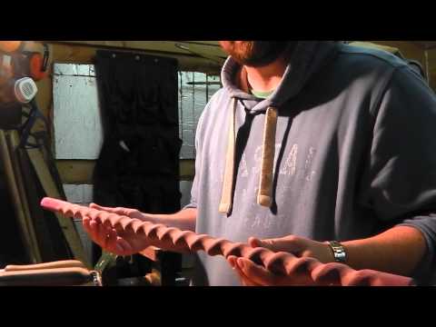how to make a wooden barley twist/ spiral