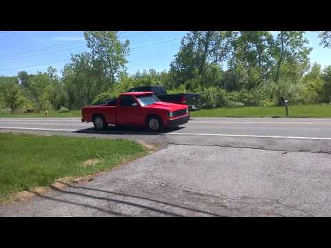 1990 Chevy S10 with 383 stroker just hitting it.