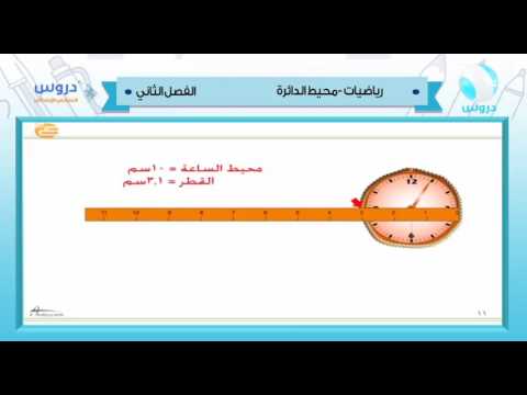 |سادس ابتدائي الفصل الدراسي الثاني 1438 | رياضيات|محيط الدائرة