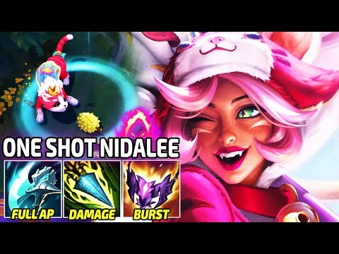 ONE-SHOT FULL AP NIDALEE JUNGLE FULL AP - KITTALEE NIDALEE | Build & Runes | League of Legends