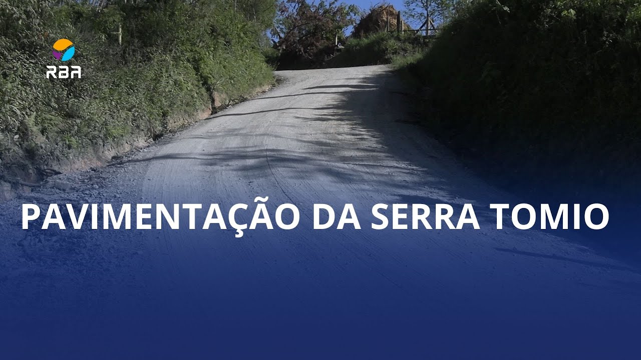 Pavimentação da Serra Tomio vai sair do papel