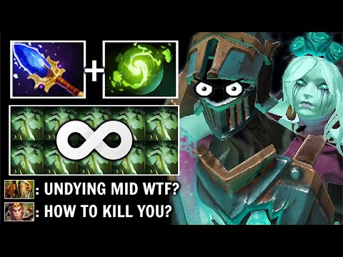NEW CRAZY META Mid Undying Scepter + Refresher 2s Decay 2x Tombstone Most Imba Raid Boss WTF Dota 2