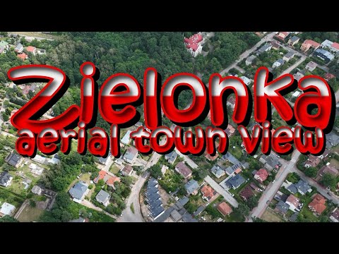 Zielonka aerial town view #drone #town #aerial #poland
