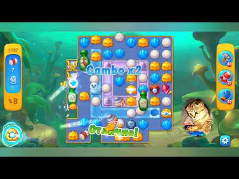 Fishdom 2022, no Boosters,   9767     level  -  прохождение без бустеров,   9767   уровень.