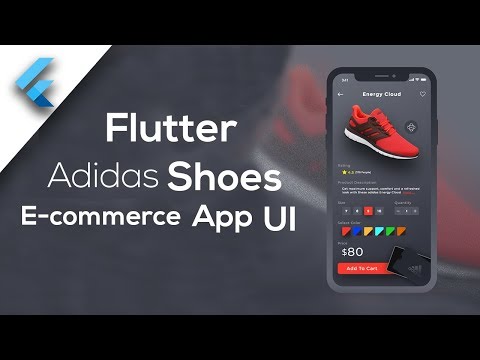 Flutter Adidas Shoes Ecommerce App UI - Speed Code