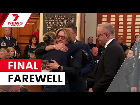 Veteran officer Neal Thompson farewelled | 7NEWS