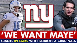 🚨 BIG MOVE COMING: Giants Trying To Trade Up With Patriots Or Cardinals per ESPN | NY Giants Rumors