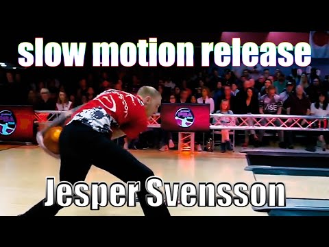 Jesper Svensson slow motion release - PBA Bowling