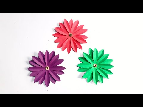 How to make flowers 🌸🌸 /paper craft /paper flowers /gerbera flowers