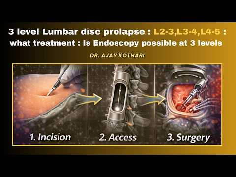 3 level Lumbar disc prolapse : L2-3,L3-4,L4-5 : what treatment : Is Endoscopy possible at 3 levels| Dr. Ajay Kothari