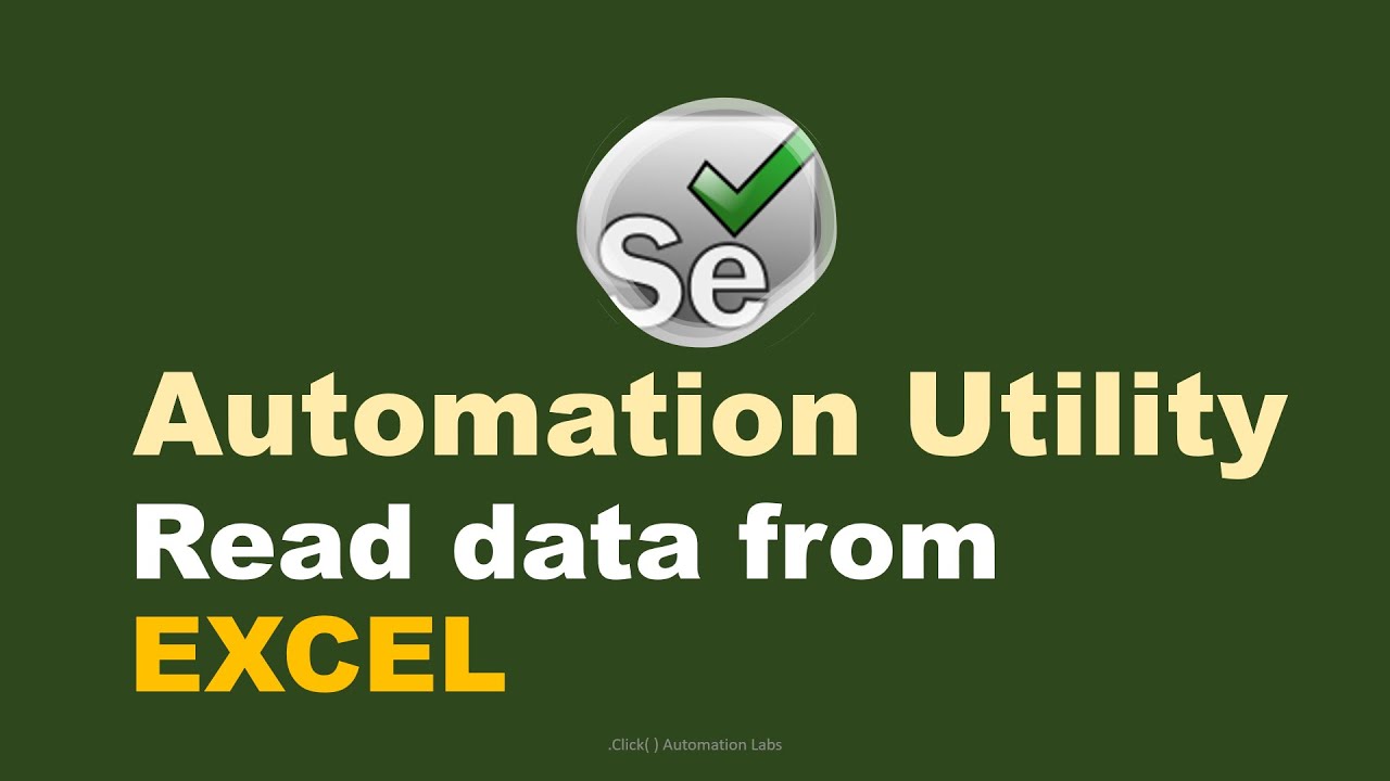 Read Data from Excel files using Selenium Java