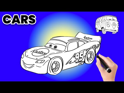 How to Draw a Cute Car & His Best Friend Bus 🚗🚌 | Easy Drawing for Kids