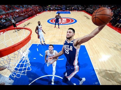 Ben Simmons First Trple Double Career @ Pistons || NBA || Mon, Oct 23, 2017