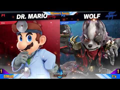 Ultimate SmashaPalooza #15: Losers - ElWolf (Dr. Mario) vs 7^x (Wolf)
