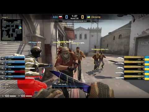 ESports - CS:GO, Ukraine vs AGO, WESG 2018 World Finals (13th of March 2019), Dust2 - Map 2