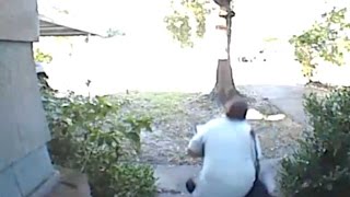 Hilarious Moment Mail Man Falls Over