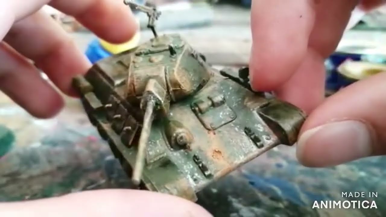 How to paint a T-34/76 Tank (Revell model set)
