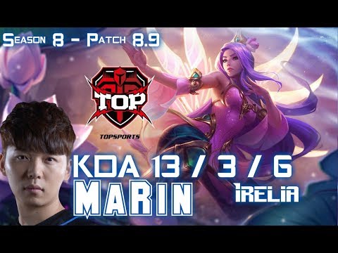 TOP MaRin IRELIA vs KARMA Top - Patch 8.9 KR Ranked